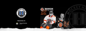 Hockey Helps the Homeless graphic with a photo of hockey players Jordan Tootoo and Brad May.